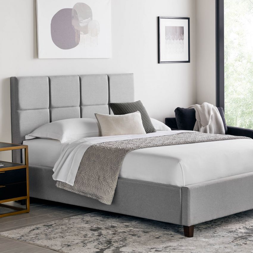 Malouf Scoresby Designer Bed, Malouf Weekender Modern Queen Platform Bed Frame